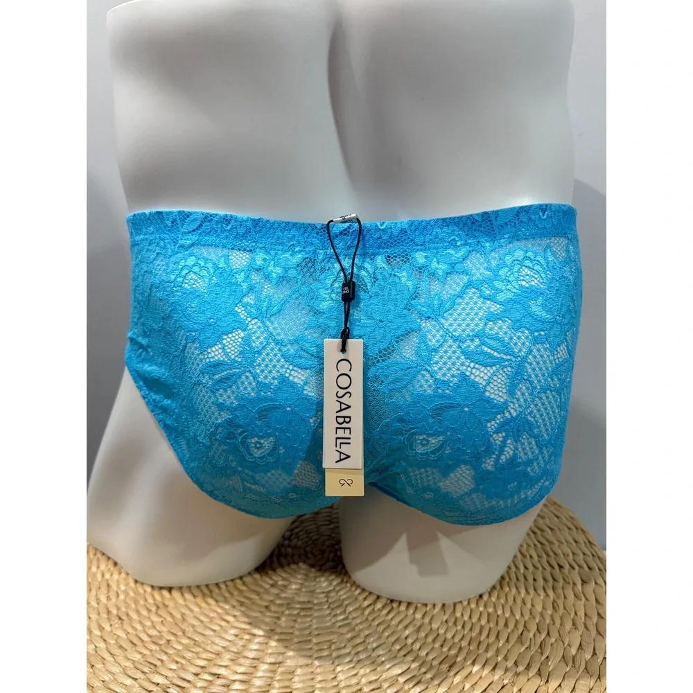 Cosabella NSN Men's Comfort Micro Brief Lace Underwear Constance Blue size M